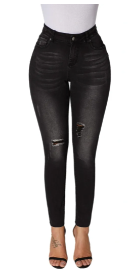 Black Ripped Skinny Jeans
