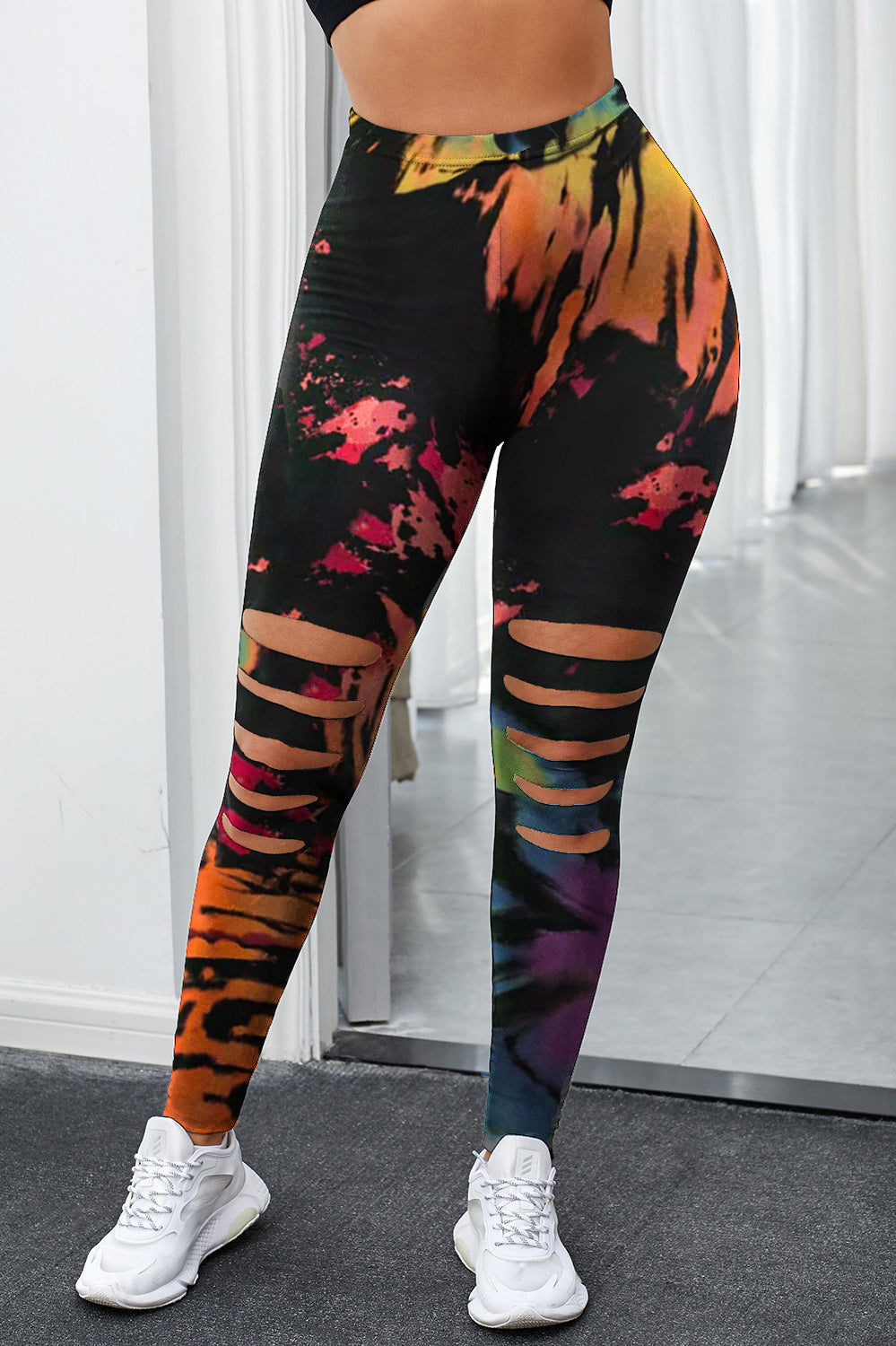 High Waist Hollow Leggings