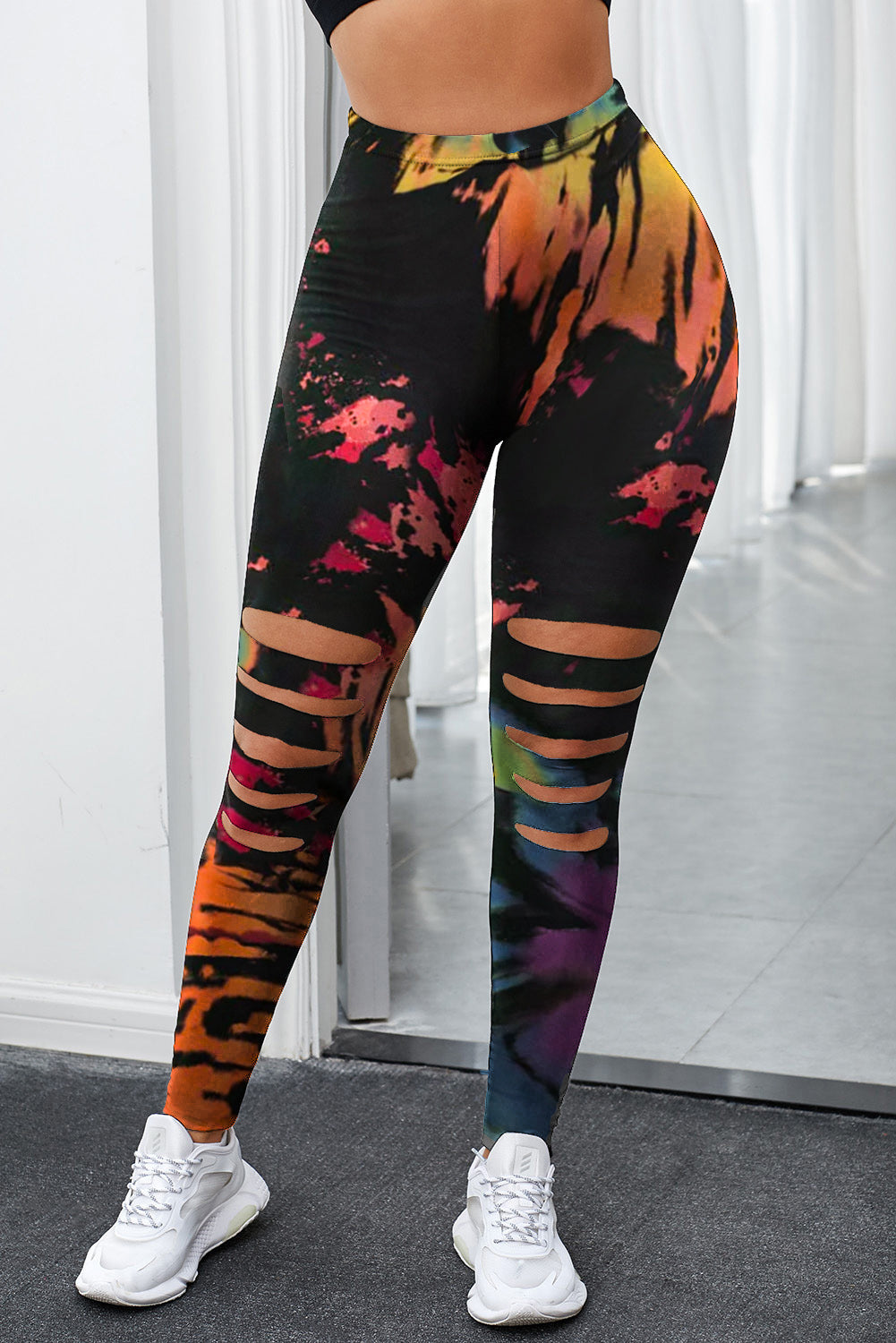 High Waist Hollow Leggings