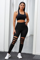 High Waist Hollow Leggings