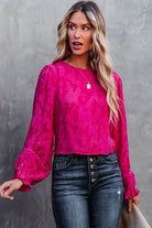 Open Back Crop Blouse