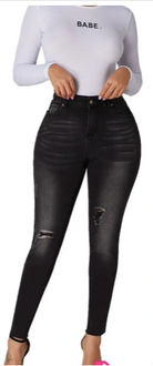 Black Ripped Skinny Jeans