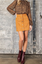 Suede Mini Skirt