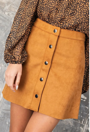 Suede Mini Skirt