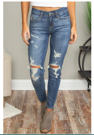Ripped Vintage Skinny Jeans