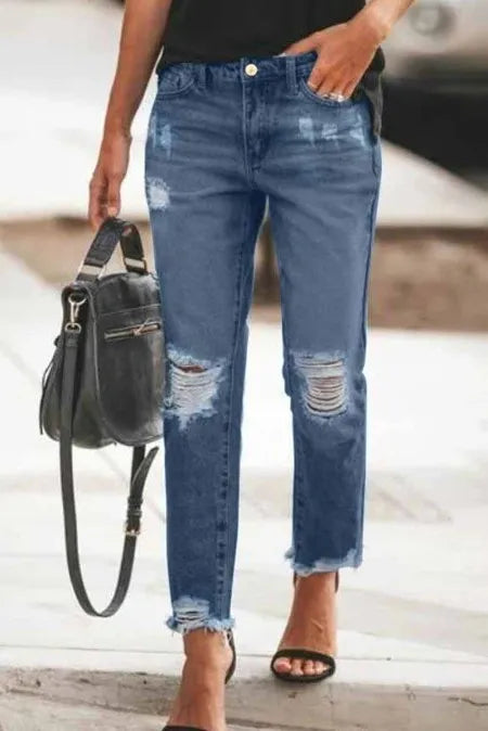 Ripped Slim Fit Jeans